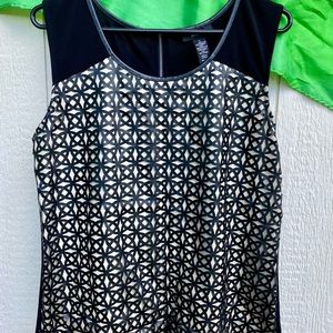 Alfani Graphic Geometric Blouse